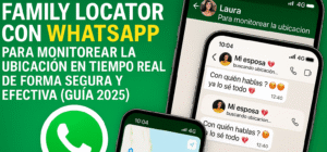 Family Locator con WhatsApp