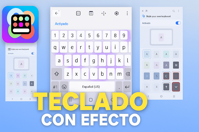 teclado con efecto